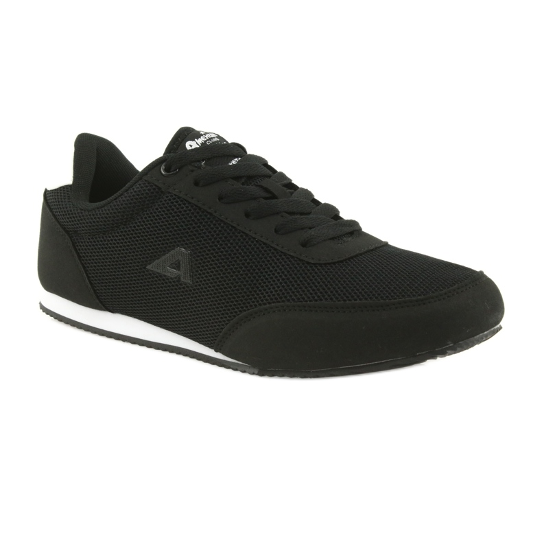 American Club chaussures de sport nouées blanc noir 1