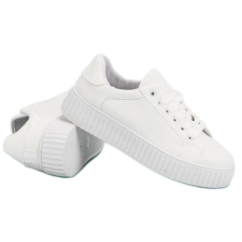 Seastar Creepers en daim blanc blanche 1