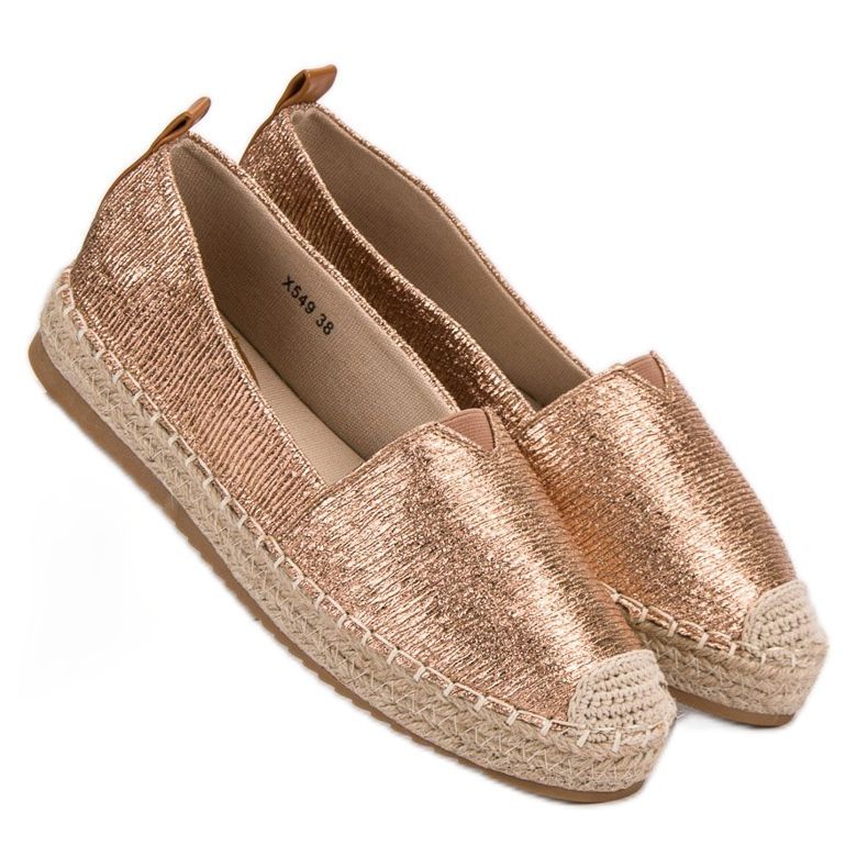 Small Swan Espadrilles Brillantes jaune 1