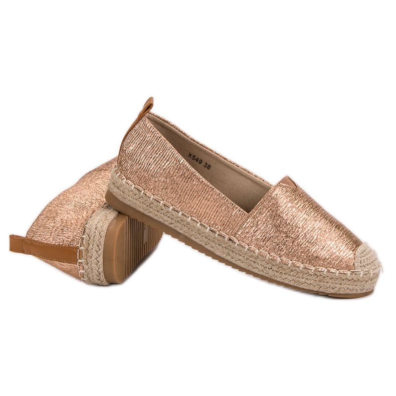 Small Swan Espadrilles Brillantes jaune 2