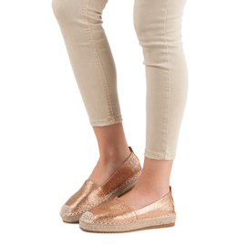 Small Swan Espadrilles Brillantes jaune 3