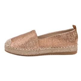 Small Swan Espadrilles Brillantes jaune 6