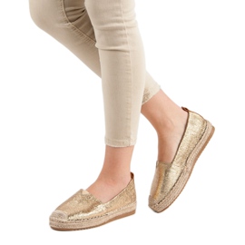 Small Swan Espadrilles Brillantes jaune 6