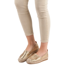 Small Swan Espadrilles Brillantes jaune 5