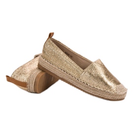 Small Swan Espadrilles Brillantes jaune 3