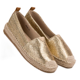 Small Swan Espadrilles Brillantes jaune 4