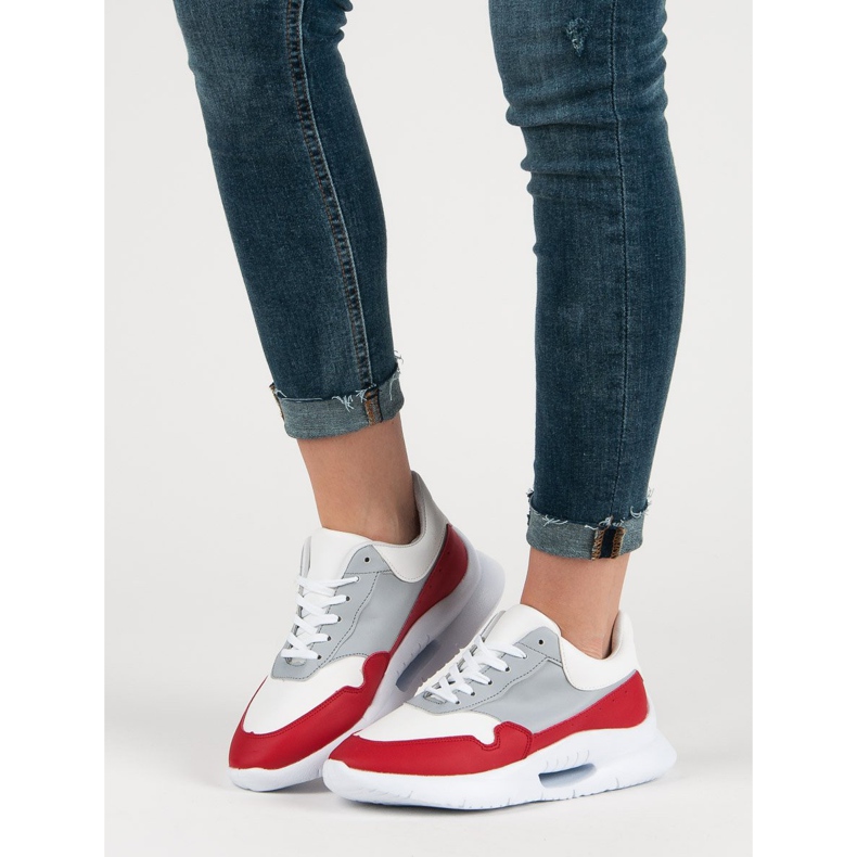 Chaussures de sport décontractées blanche multicolore 1