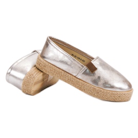 Espadrilles dorées d'or 1