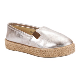 Espadrilles dorées d'or 2