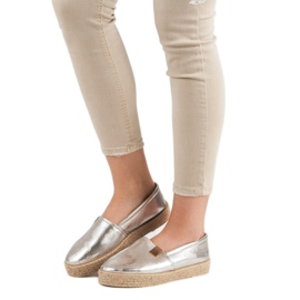 Espadrilles dorées d'or 4