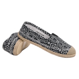 Espadrilles ethniques à la mode le noir 4