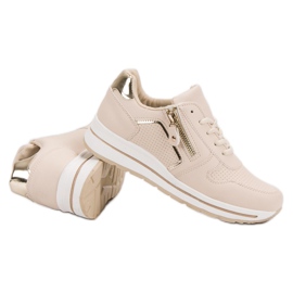 Chaussures de sport beiges 1
