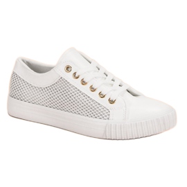 Muto Baskets Blanches En Maille 3