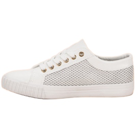 Muto Baskets Blanches En Maille 4