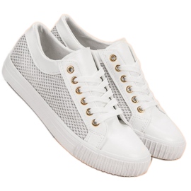 Muto Baskets Blanches En Maille 6