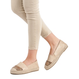 Small Swan Espadrilles En Daim Avec Cristaux brun 6