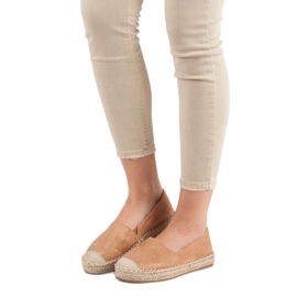 Small Swan Espadrilles en daim brun 5