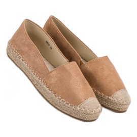 Small Swan Espadrilles en daim brun 4