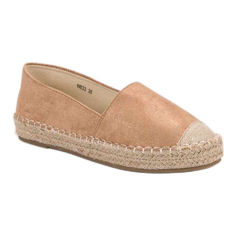 Small Swan Espadrilles en daim brun 1