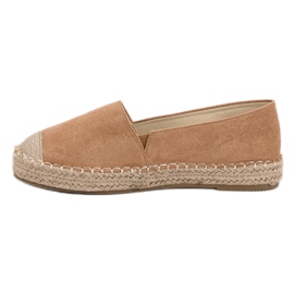 Small Swan Espadrilles en daim brun 2