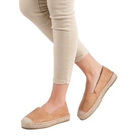 Small Swan Espadrilles en daim brun 6