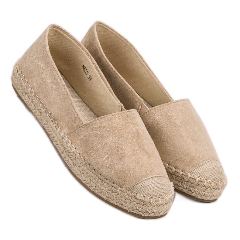 Small Swan Espadrilles en daim brun 1