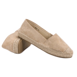 Small Swan Espadrilles en daim brun 4