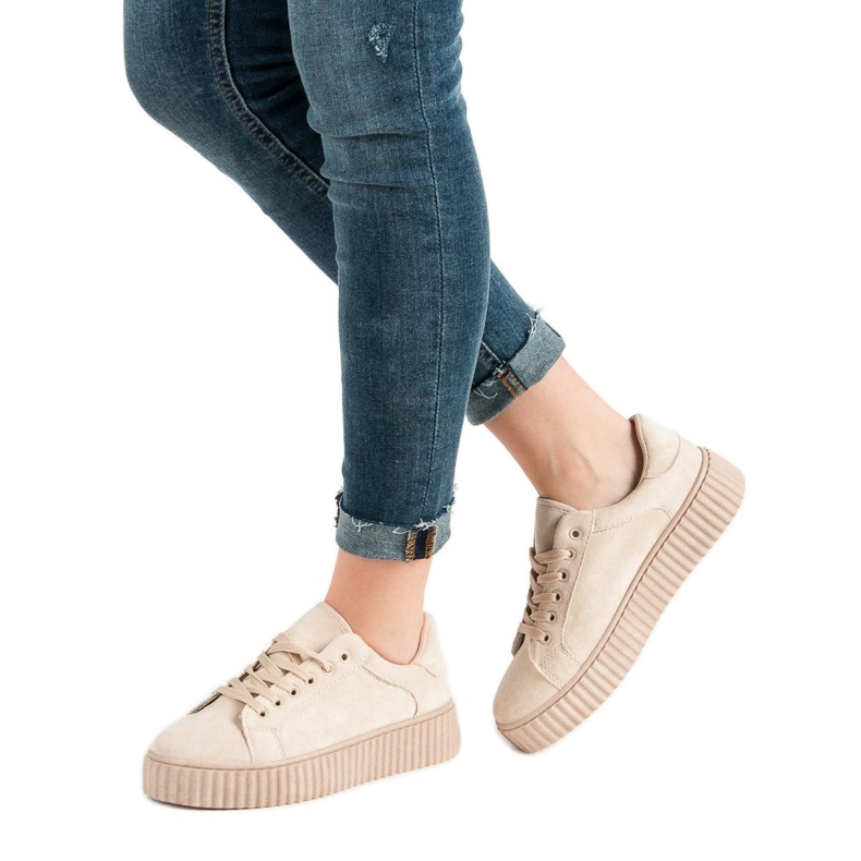 Seastar Creepers en daim beiges 2