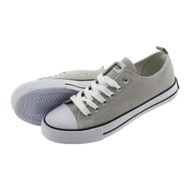 Baskets nouées gris American Club chaussures pour femmes 5