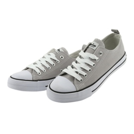 Baskets nouées gris American Club chaussures pour femmes 3
