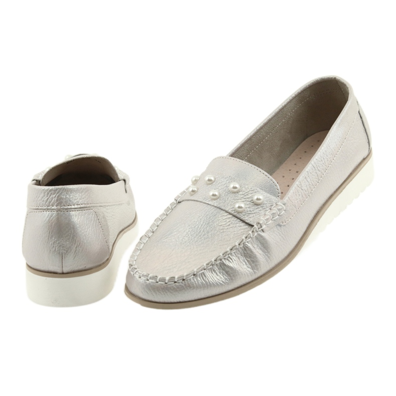 Sergio Leone Perles de perles féminines de perle beige blanche 4