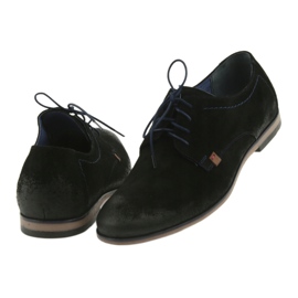 Nikopol Chaussures pour hommes en daim 1709 noir 4