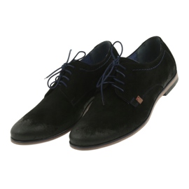 Nikopol Chaussures pour hommes en daim 1709 noir le noir 3