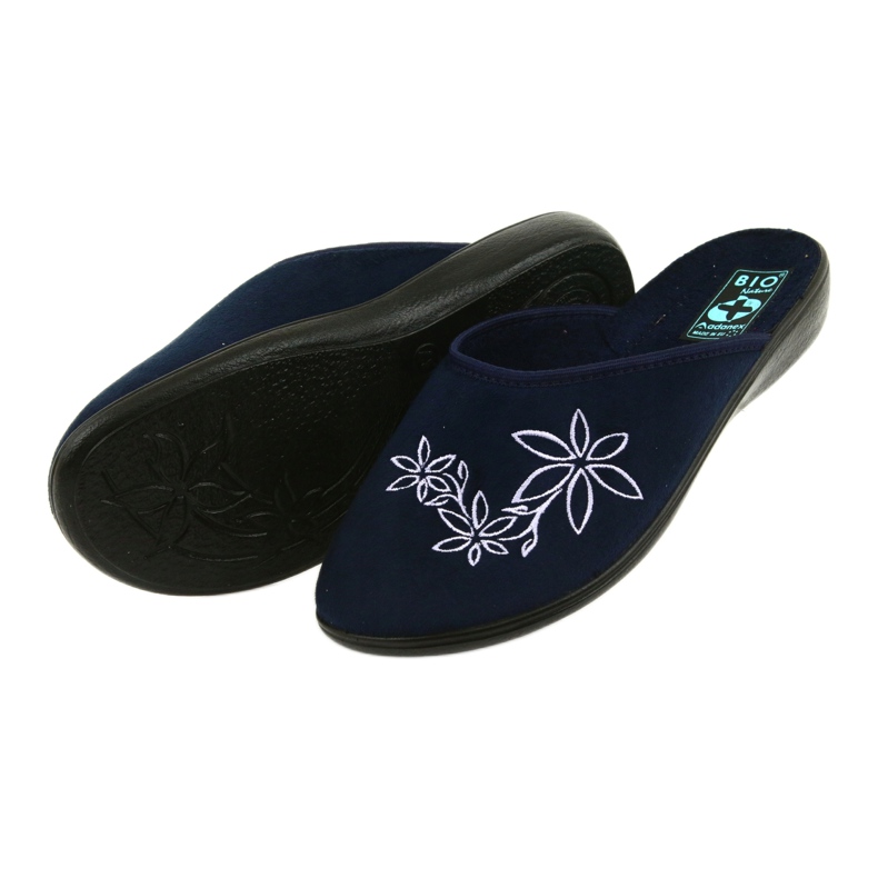 Chaussons femme Adanex 23931 bleu marine 4