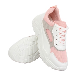 Blanc et rose LV78P Chaussures de sport roses 1