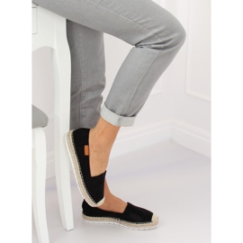 Noir RC-61 Espadrilles en daim noir 1