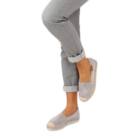 Espadrilles en daim gris RC-61 Gris 3