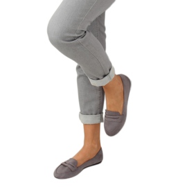 Mocassins ballerines gris JM6655Q Gris 2