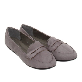 Mocassins ballerines gris JM6655Q Gris 1