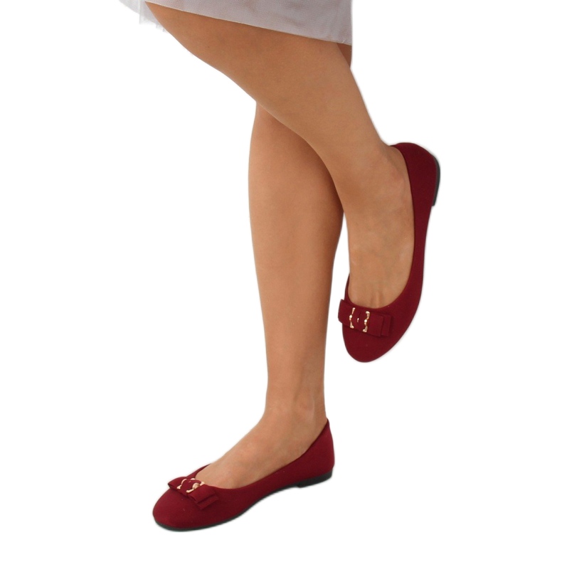 Ballerines femme bordeaux JM3553J Burdeo rouge 1