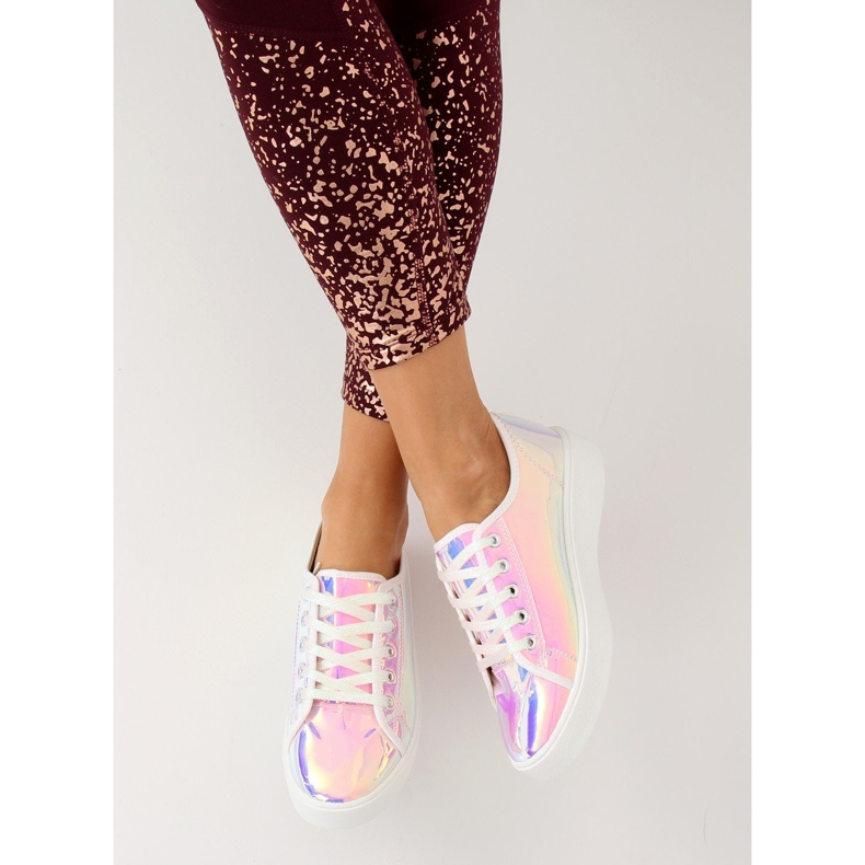 FZ09 Baskets rose pétrole 2