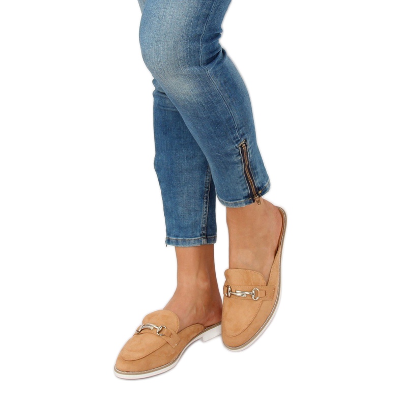 Camel F9375 Chaussons mocassins camel brun 1