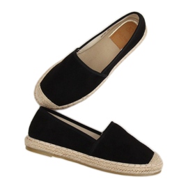 AF40 Espadrilles en daim noir noir le noir 3