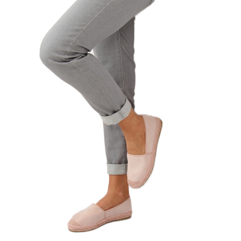 Espadrilles, daim rose AF40 Rose 1