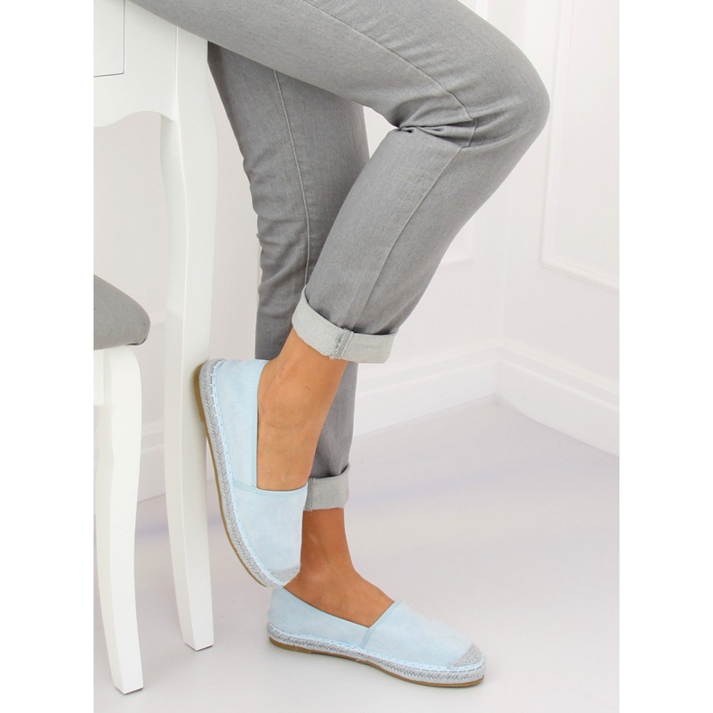 Espadrilles AF40 LT.BLUE en daim bleu 1