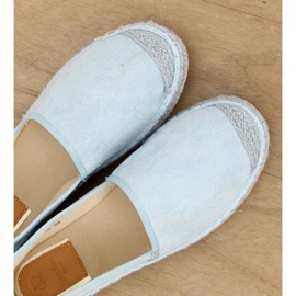 Espadrilles AF40 LT.BLUE en daim bleu 4