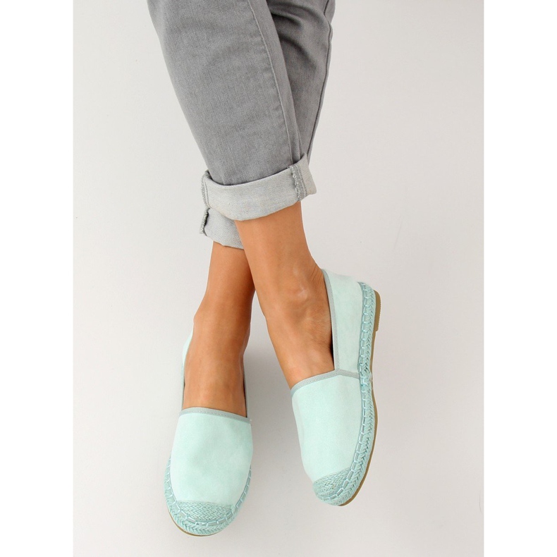 Espadrilles, daim menthe AF40 LT.GREEN vert multicolore 1