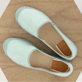 Espadrilles, daim menthe AF40 LT.GREEN vert multicolore 3