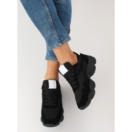 Noir E-102 Chaussures de sport noires 2