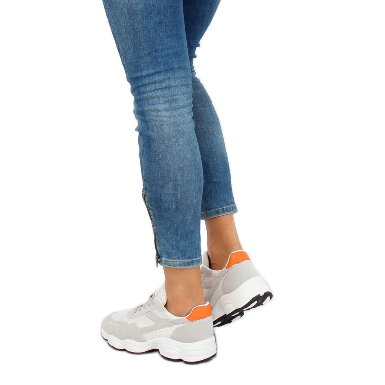 Blanc E-102 Chaussures de sport blanches 1